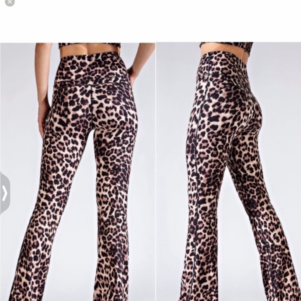FLARED LEOPARD BOTTOMS